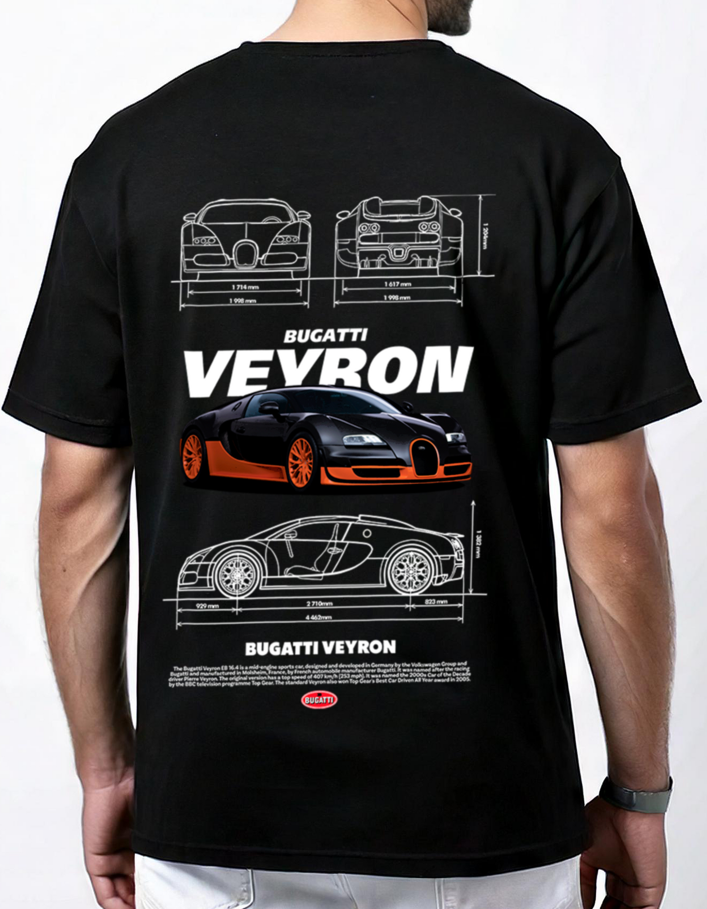 Bugatti Veyron Oversized Classic Tee