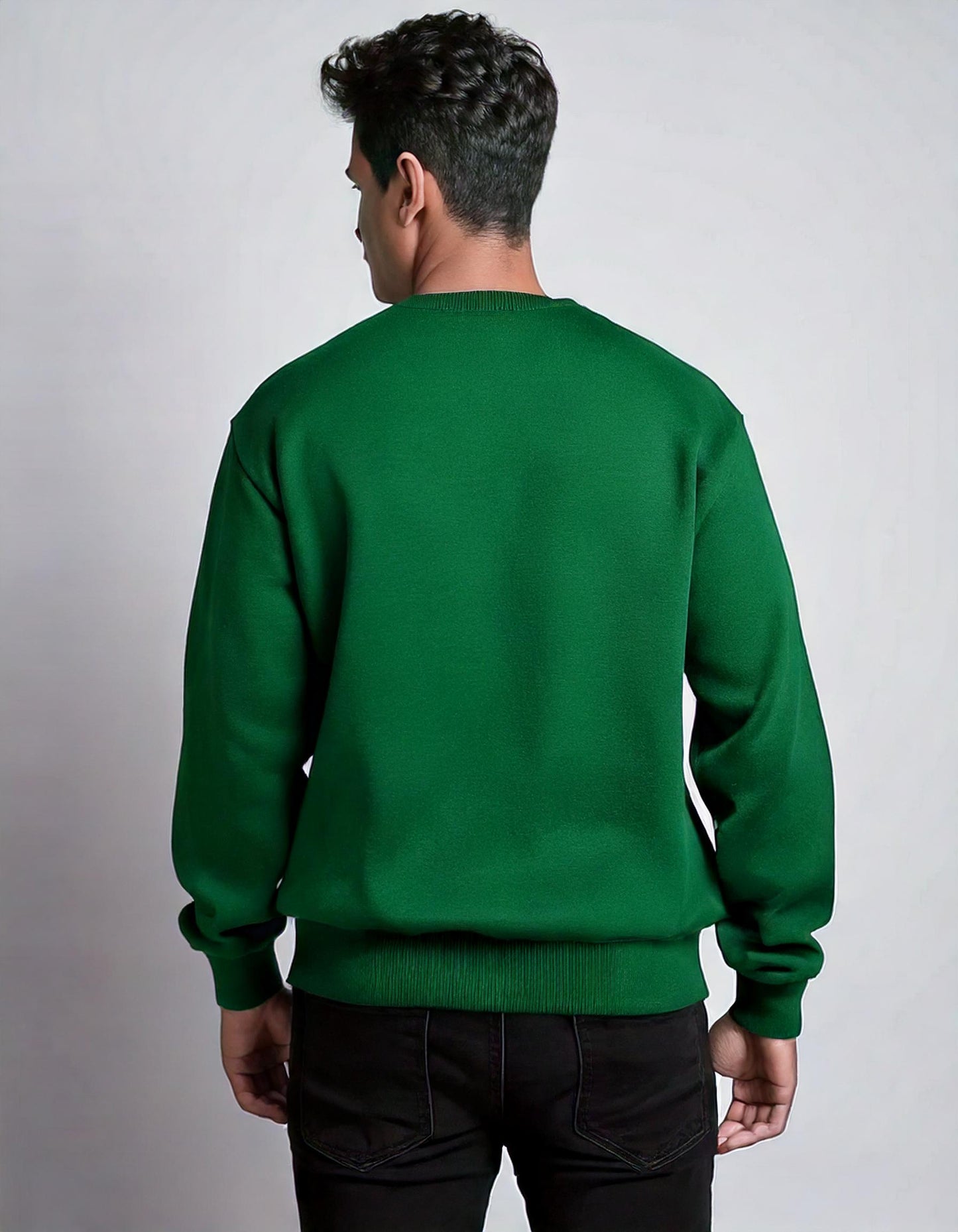 Heavyweight Oversized Sweatshirt – Bottle Green Charm