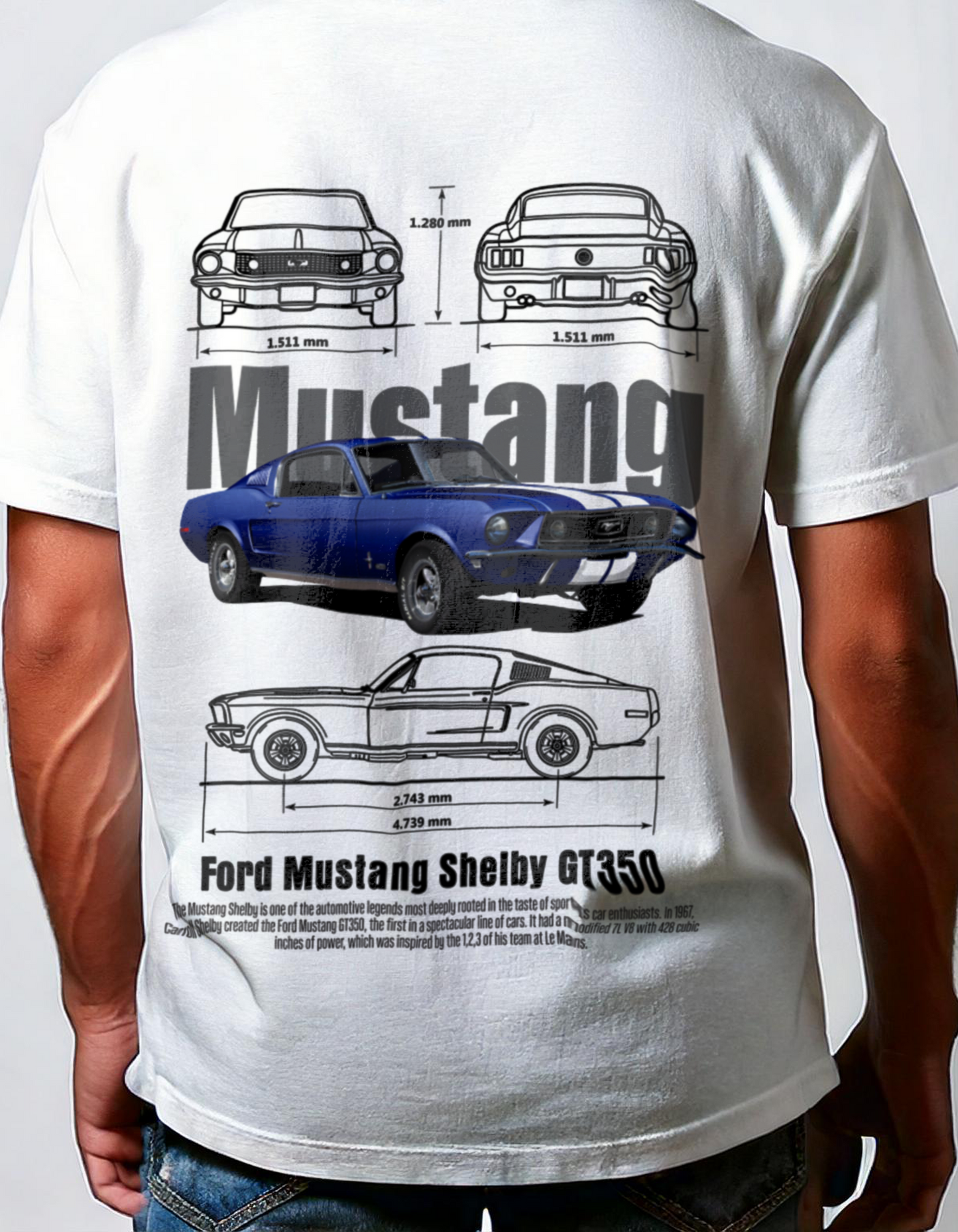 Ford Mustang Shelby GT350 Oversized Tee