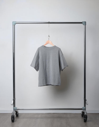 Grey Melange Oversized T-Shirt