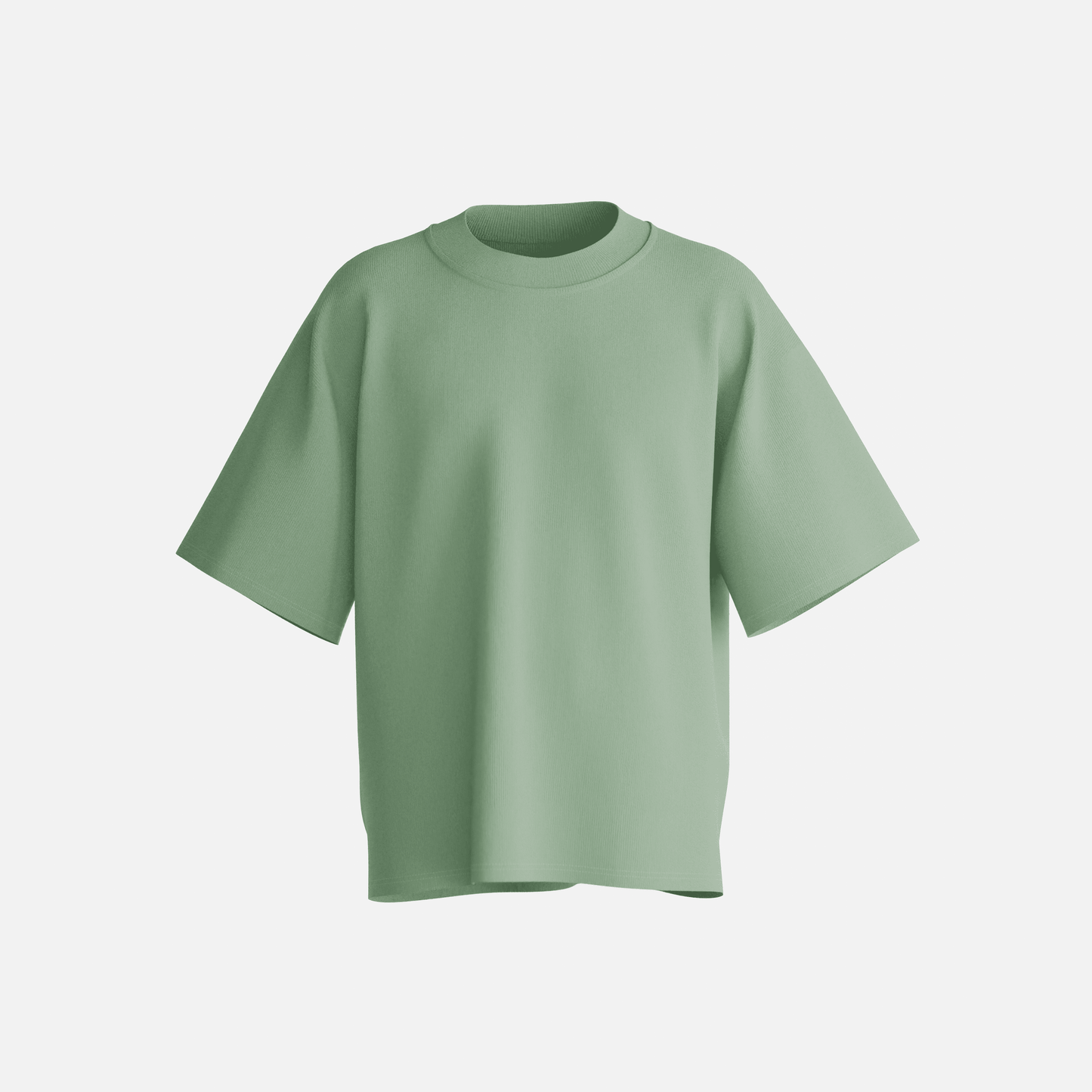 Jade French Terry Cotton Oversized Tee