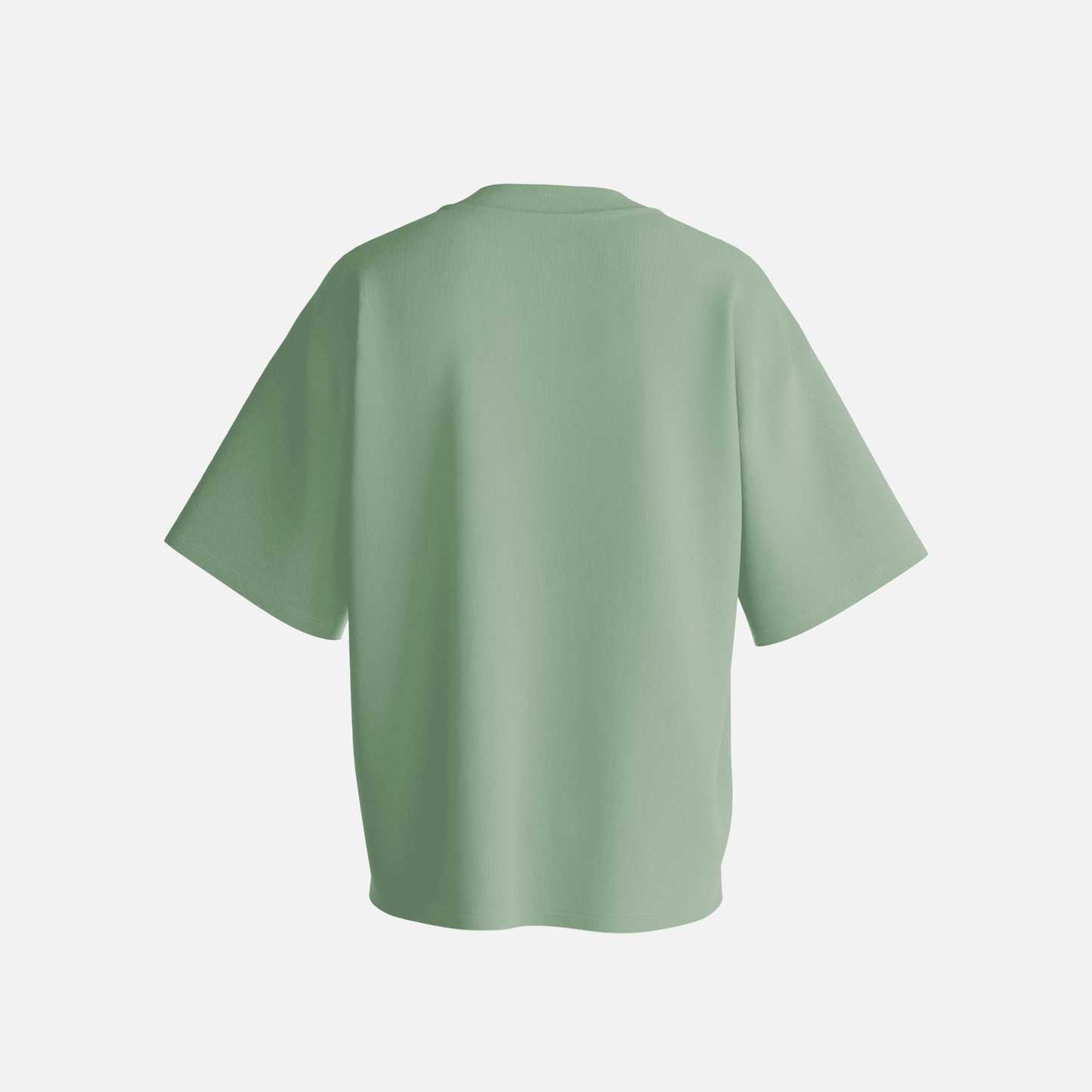 Jade French Terry Cotton Oversized Tee