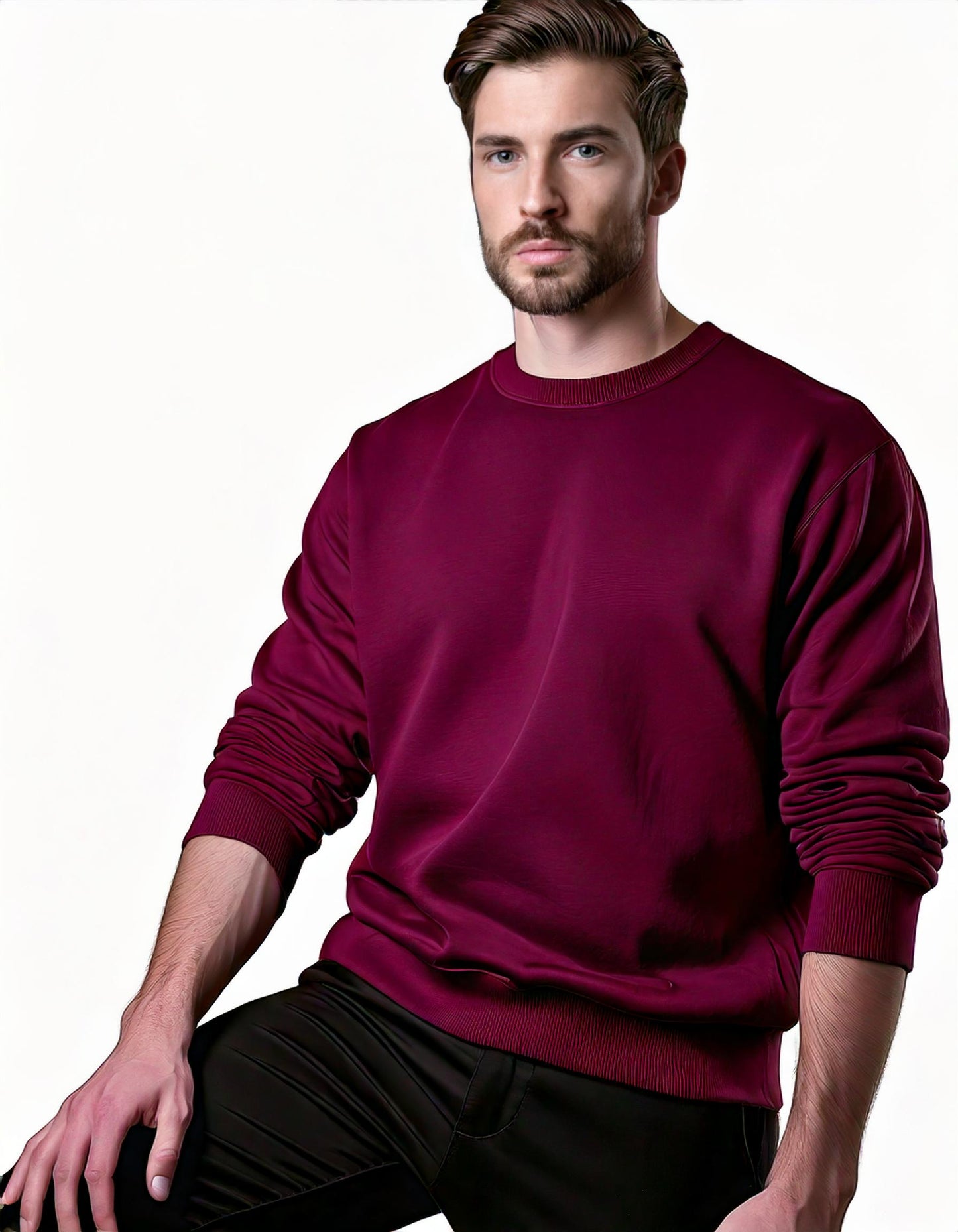 Crimson Maroon Luxe Sweatshirt