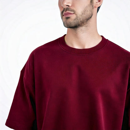 Maroon Oversized T-Shirt