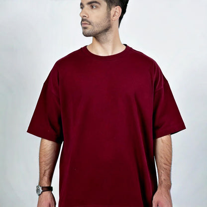 Maroon Oversized T-Shirt