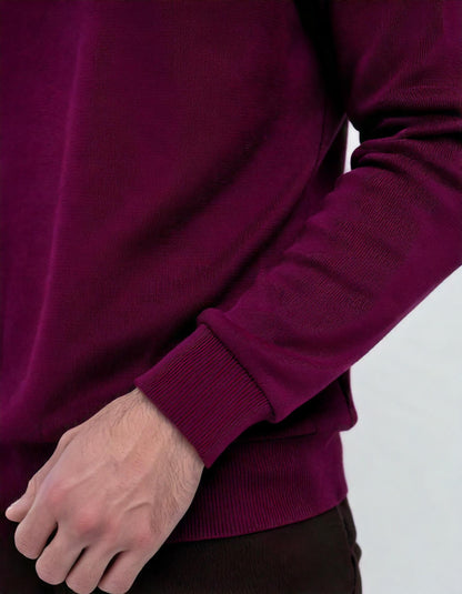 Heavyweight Oversized Sweatshirt – Rich Maroon