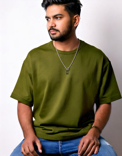 Olive Green Oversized T-Shirt