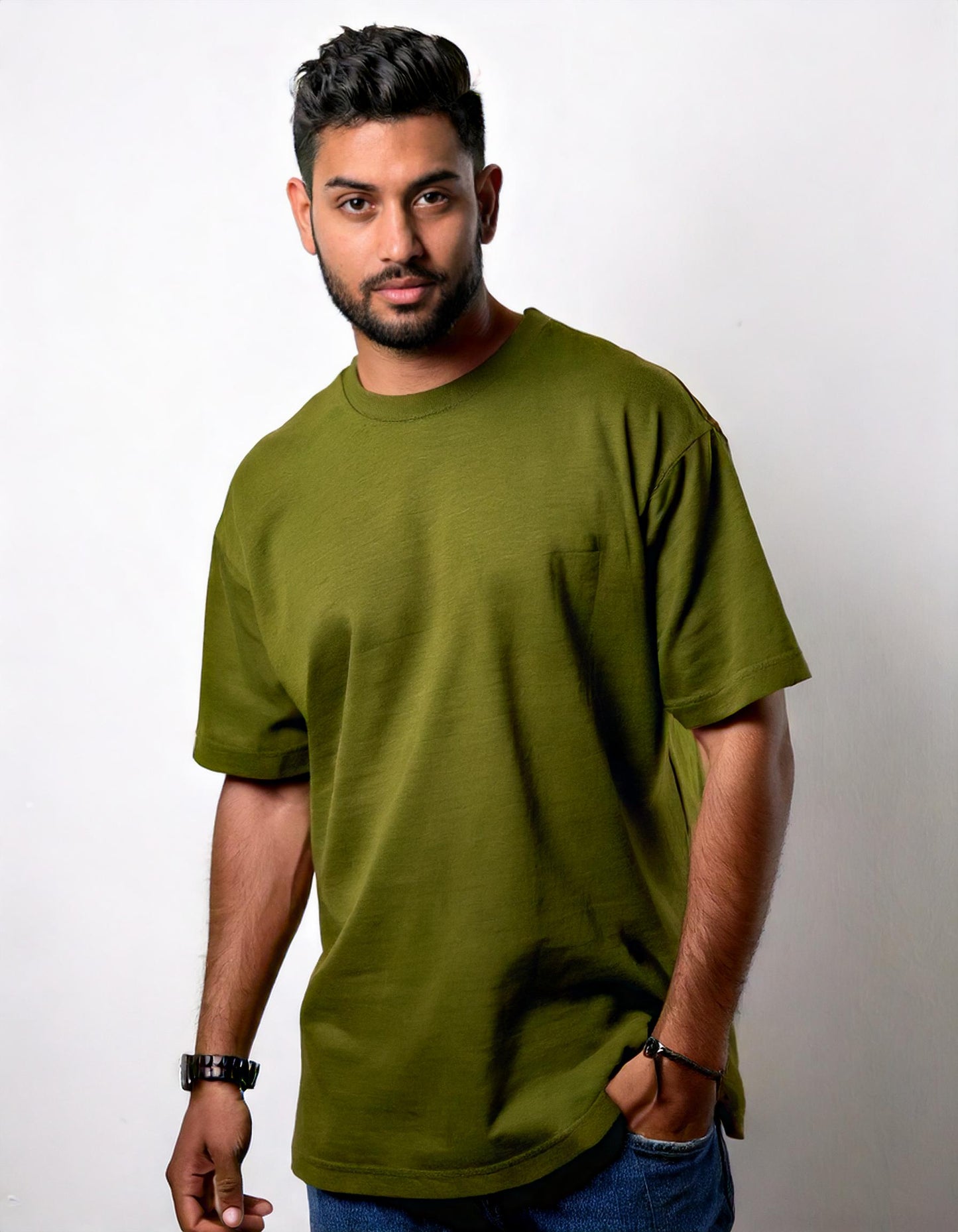 Olive Green Oversized T-Shirt