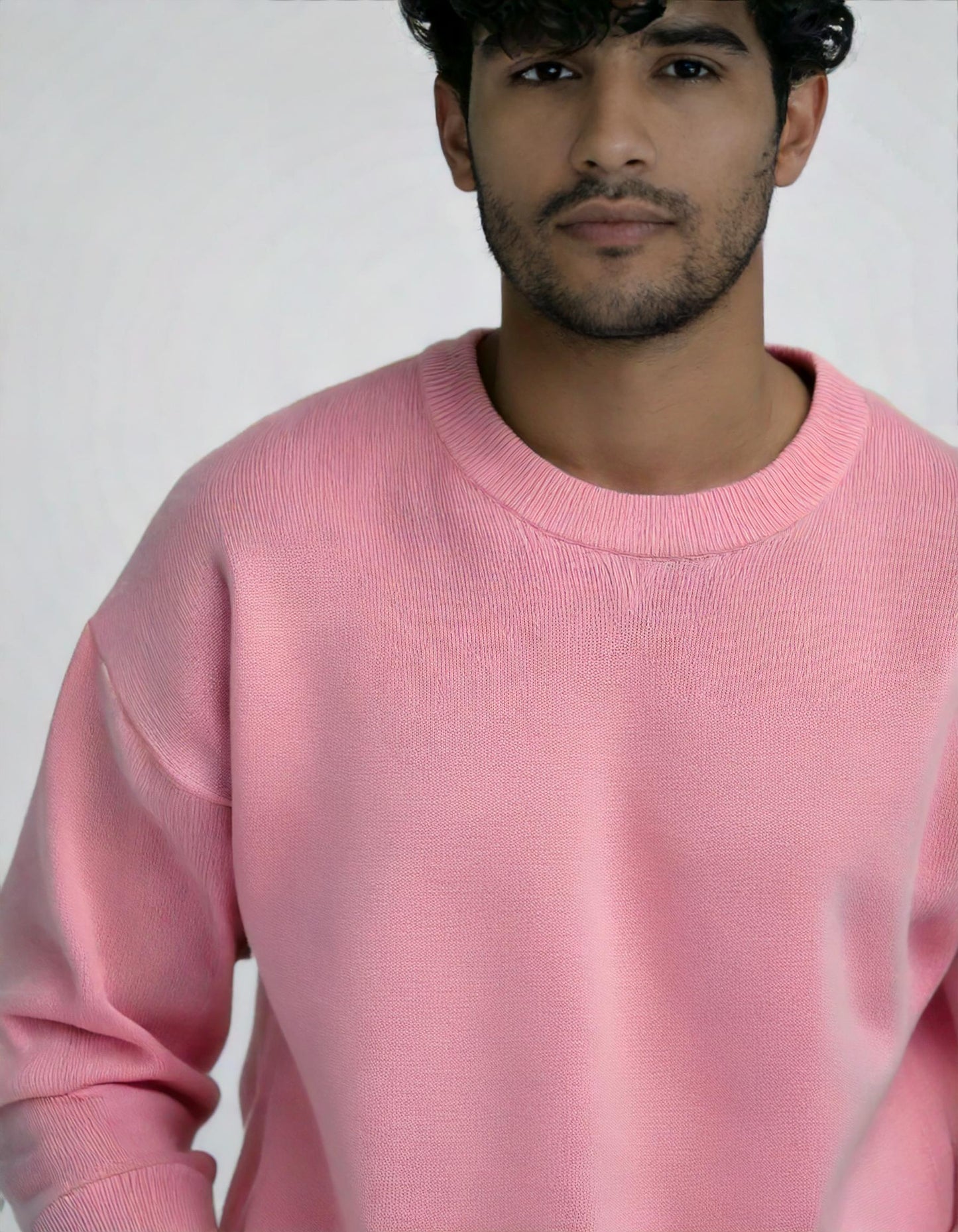 Heavyweight Oversized Sweatshirt – Light Pink Bliss